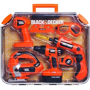 New Lot of 2 Black+Decker Kids Junior Toy Measuring And Tool Set